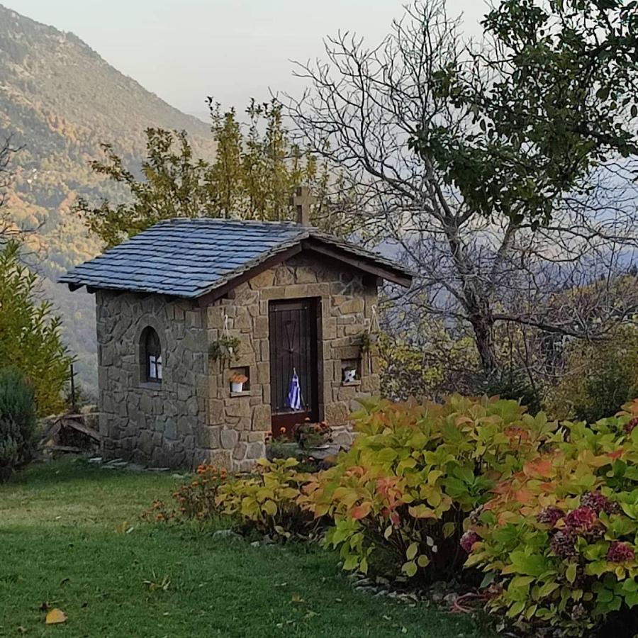 Παραδοσιακή Πέτρινη Κατοικία Στην Βλάχα Ελάτης Exterior foto